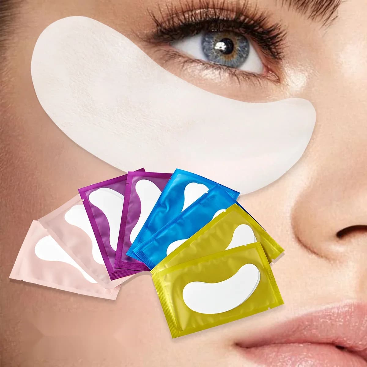 50 párů pod-eye nálepek pro aplikaci řas