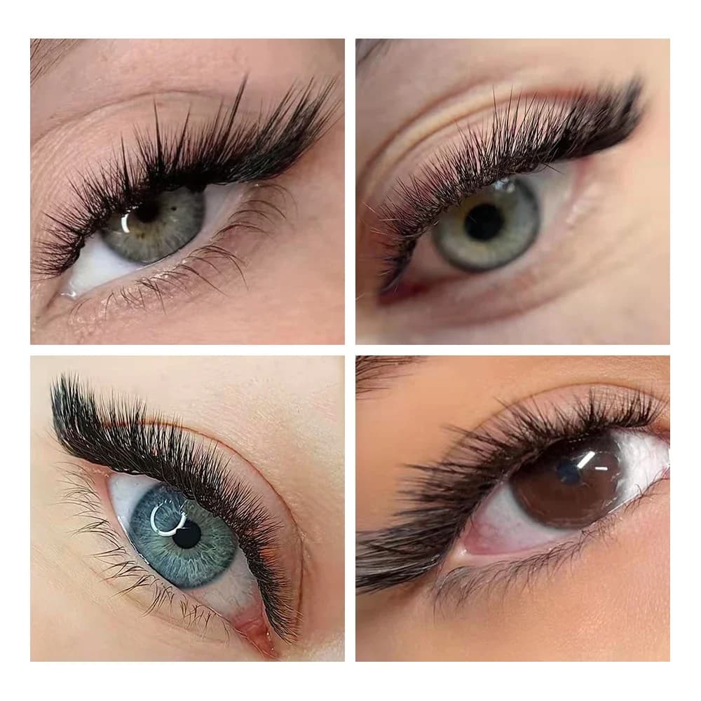 Jednotlivé nástavbové řasy L Curl matné Mink 8-15mm