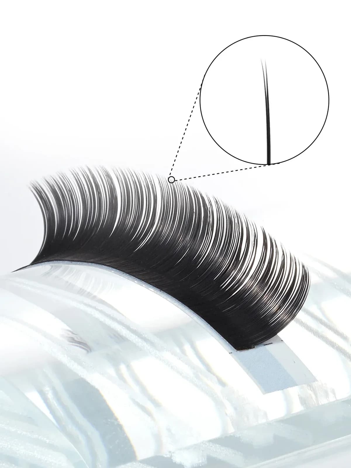 Klasické ploché matné přírodní řasy typu Ellipse
